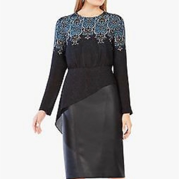 BCBG Maxazira Eugenie Scroll-Print Top - XXS - Picture 4 of 4